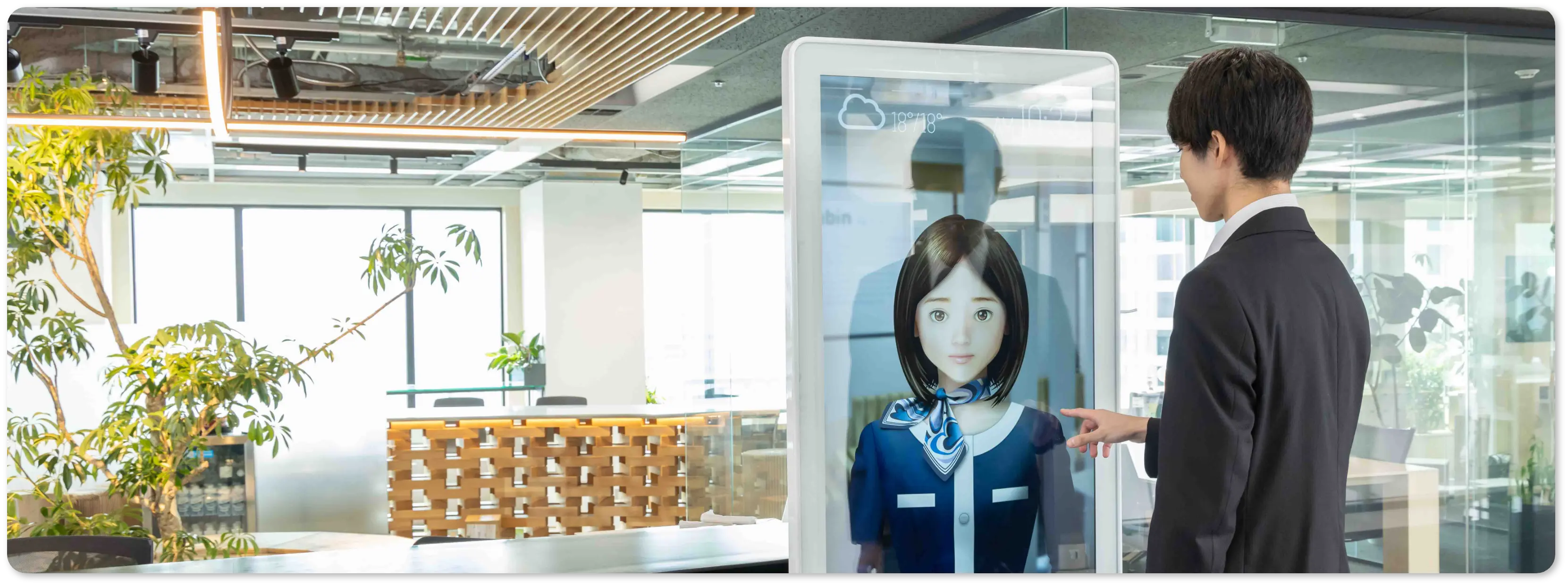 スマート受付革命！未来感あふれるウェルカム体験！